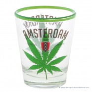 Shotglasset Amsterdam Cannabis Groen - Shooter