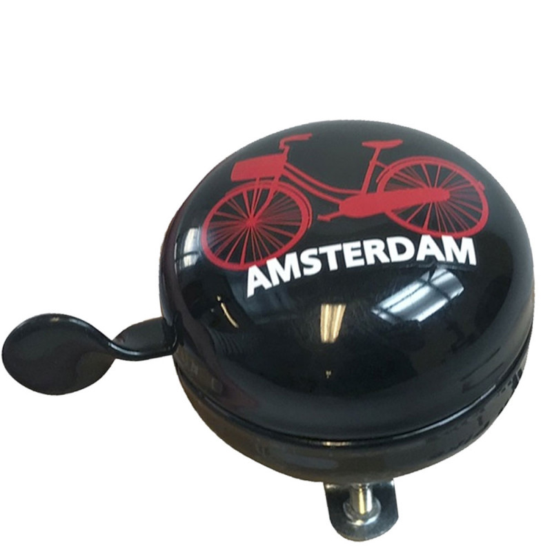 Lang theorie lied Fietsbel Amsterdam rode Fiets 6cm - Fietsbellen • Souvenirs from Holland
