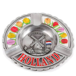 Round Holland Tulips - Tin Ashtray