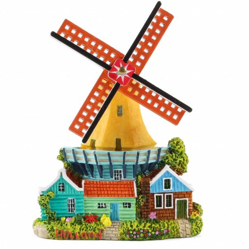 Green Windmill - Magnet Polystone