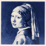 Meisje met de Parel - Van Vermeer - Tegel 11x11cm