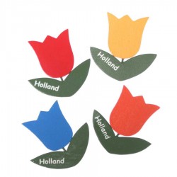 Tulip Red - Magnet Wood