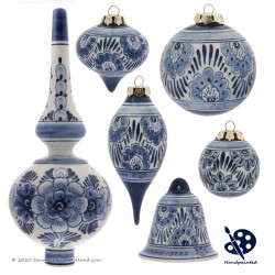 schommel Wacht even Onderverdelen Kerstboom Piek Bloem 20cm - Handgeschilderd Delfts Blauw - Top Kwaliteit •  Souvenirs from Holland