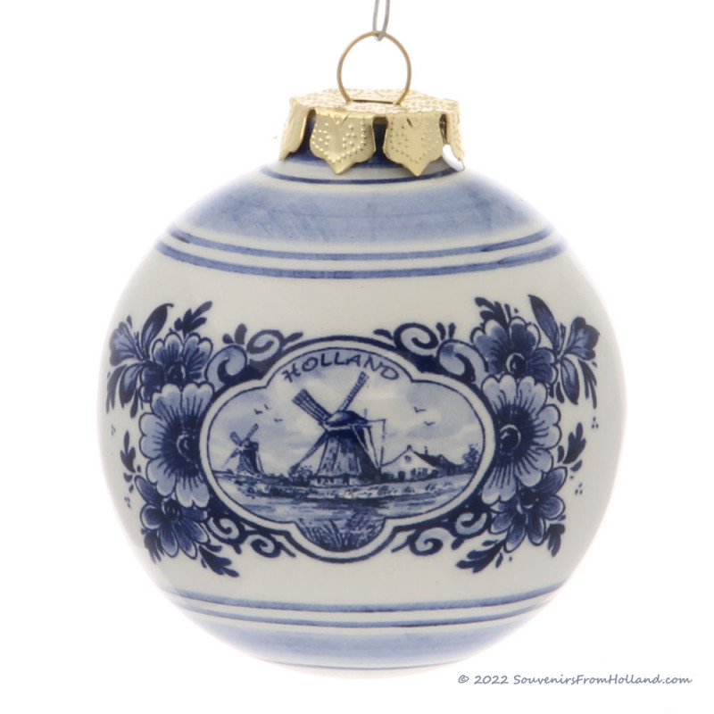 Christmas ball 5,5cm - Delft Blue - Christmas Ornaments