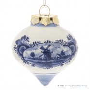 Dripball 6cm - Delft Blue - Christmas Ornaments