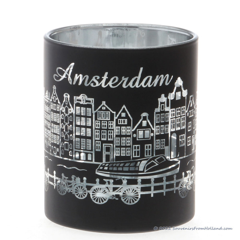 Amsterdam Black Silver mug 250ml Cups and Mugs • Souvenirs from Holland