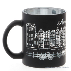 Amsterdam Black Silver mug 250ml