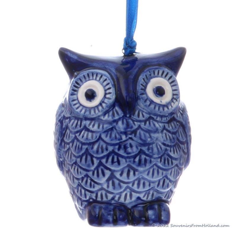 Christmas Owl - X-mas Ornament Delft Blue