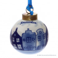 Ball Canal houses - X-mas Ornament Delft Blue