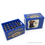 Opener Amsterdam beer crate blue - magnet