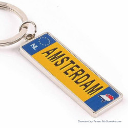 Holland licence plate Amsterdam Keychain