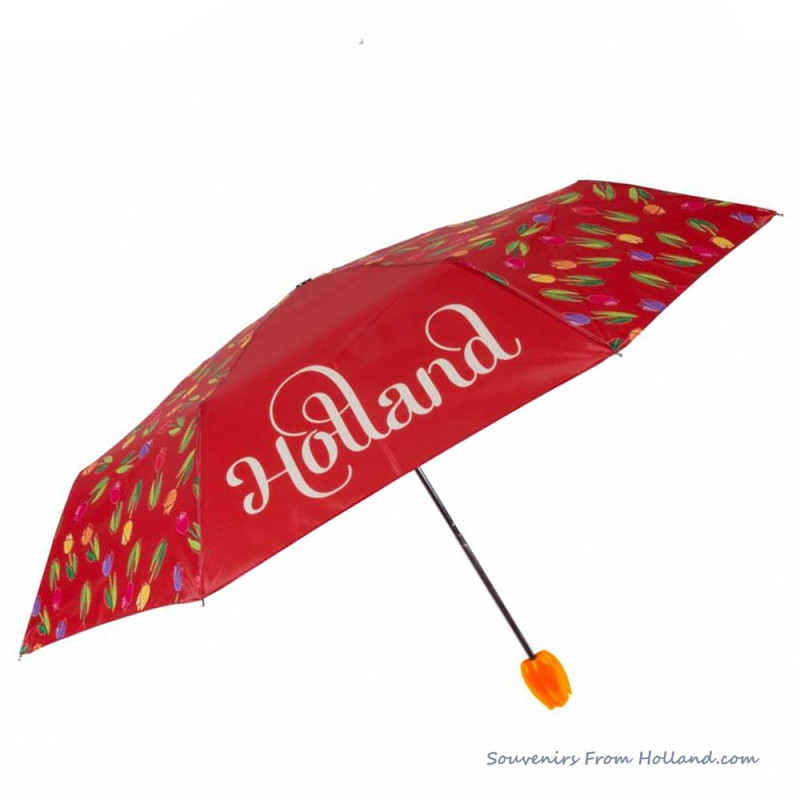 Red Holland umbrella Tulip handle