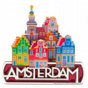 Amsterdam city scene 2D magnet