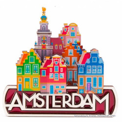 Amsterdam stadstafereel 2D magneet