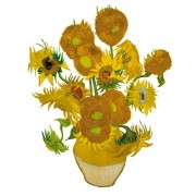 Flat Flowers - Originals Window Stickers Van Gogh - Sunflowers