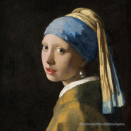 3-ply napkins 33cm Girl with a Pearl Earring