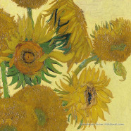3-laags servetten 33cm Zonnebloemen van Gogh
