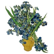 Flat Flowers - Originals Window Stickers Van Gogh - Irises
