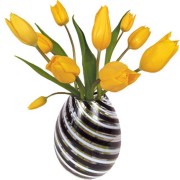 Flat Flowers - Originals Window Stickers Tulip Yellow