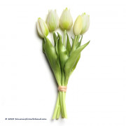 Kleine Witte kunst tulpen 25cm