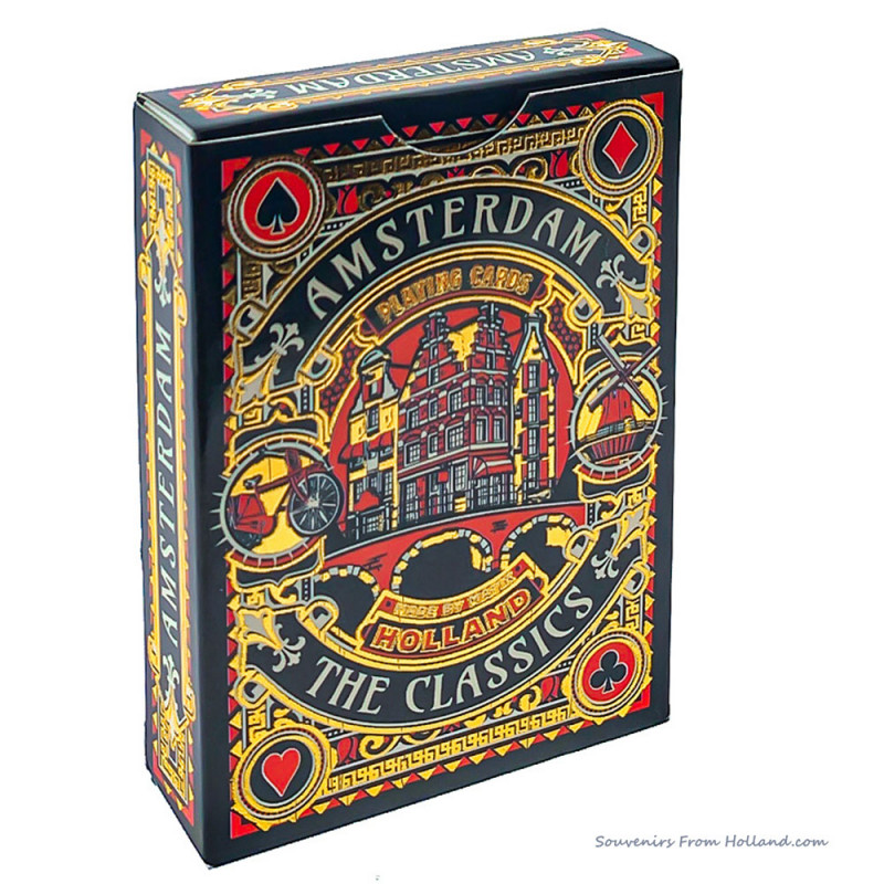 Red Gold Amsterdam Playing Cards