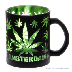 Cannabis Zwart Groen mok 250ml