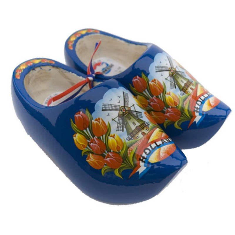 Blue - Tulip - Wooden Shoes
