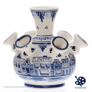 Small Tulipvase Canal Houses - Handpainted Delftware