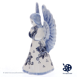 Delft Blue Christmas Angel praying B - Handpainted Delftware