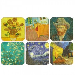 Van Gogh - Kurk Onderzetters - 6 assorti
