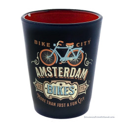 Shotglass Vintage Blue Bikes Amsterdam - Shooter