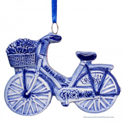 Bicycle - X-mas Ornament Delft Blue