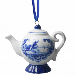 Delft blue Teapot - Christmas Ornament