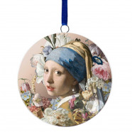 Mini wall plate Girl with a pearl earring - Christmas Ornament