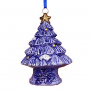 Kerstboom Kersthanger Delfts Blauw met Goud