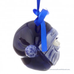 Santa Claus X-mas Ball Ornament Delft Blue