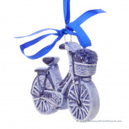 Bicycle - X-mas Ornament Delft Blue