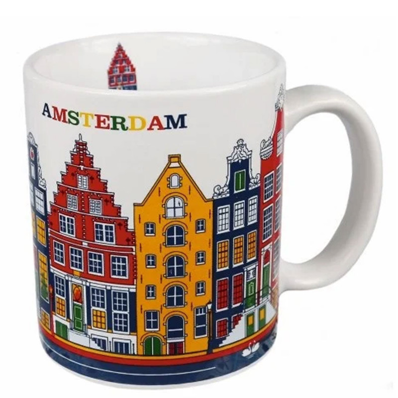 Mug Canal Houses Amsterdam 250ml color