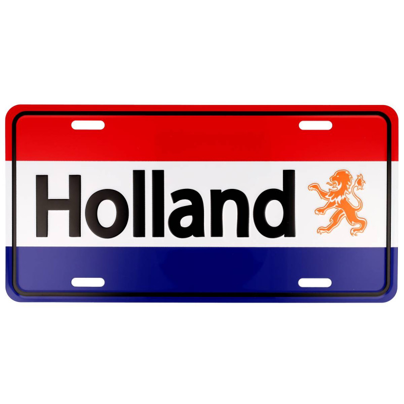 Holland Red-White-Blue Licence Plate