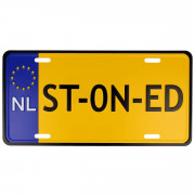 ST-ON-ED Licence Plate