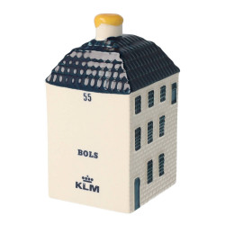 KLM miniatuur huisje nummer 55 - Delfts Blauw