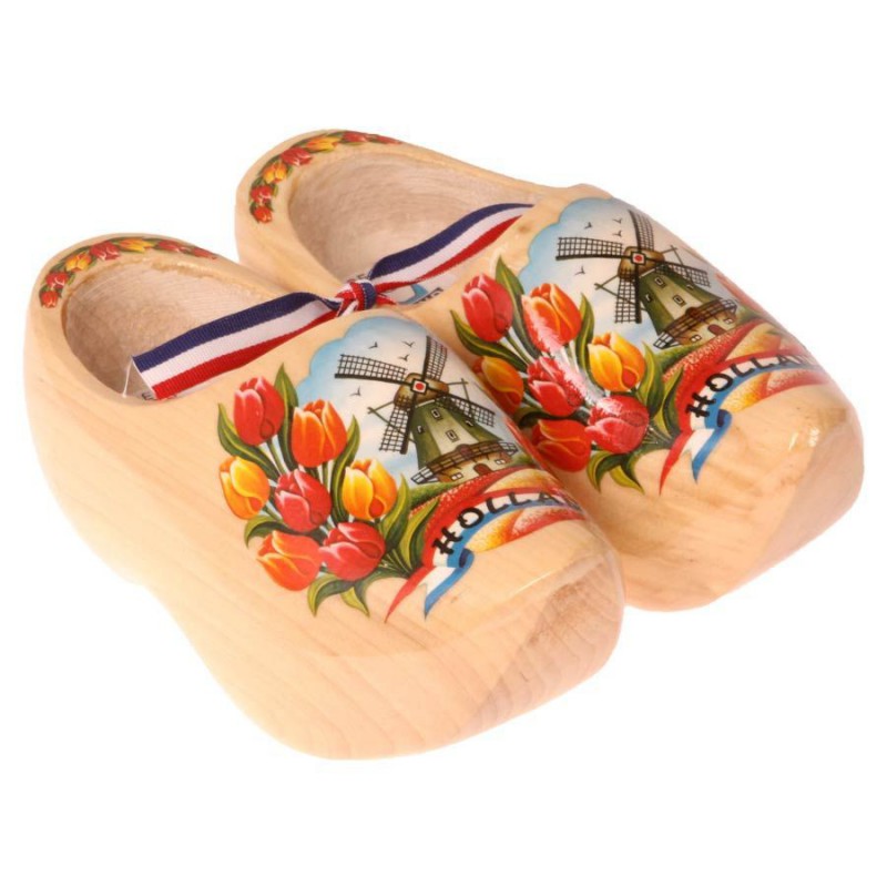 Varnished - Tulip - Wooden Shoes