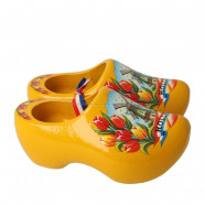 Yellow Tulip - 14 cm Wooden Shoes