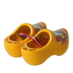 Yellow Tulip - 14 cm Wooden Shoes