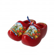Red Tulip - 8 cm Wooden Shoes