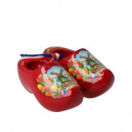 Red Tulip - 8 cm Wooden Shoes