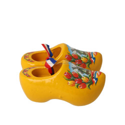 Yellow Tulip - 8 cm Wooden Shoes