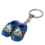 Blue Tulp - Wooden Shoes - Keychain