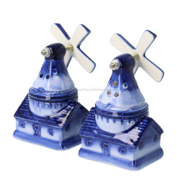 Windmill Salt and Pepper set - Delft Blue