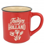 Red Camp Mug Holland Tulips...